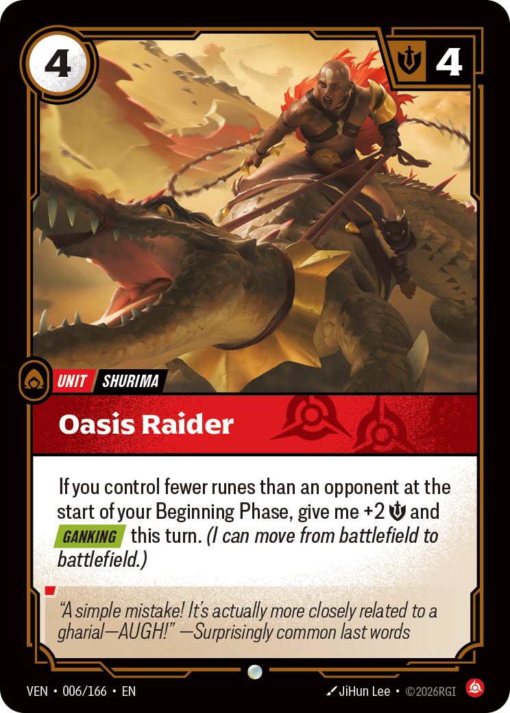 Oasis Raider — Riftbound TCG card