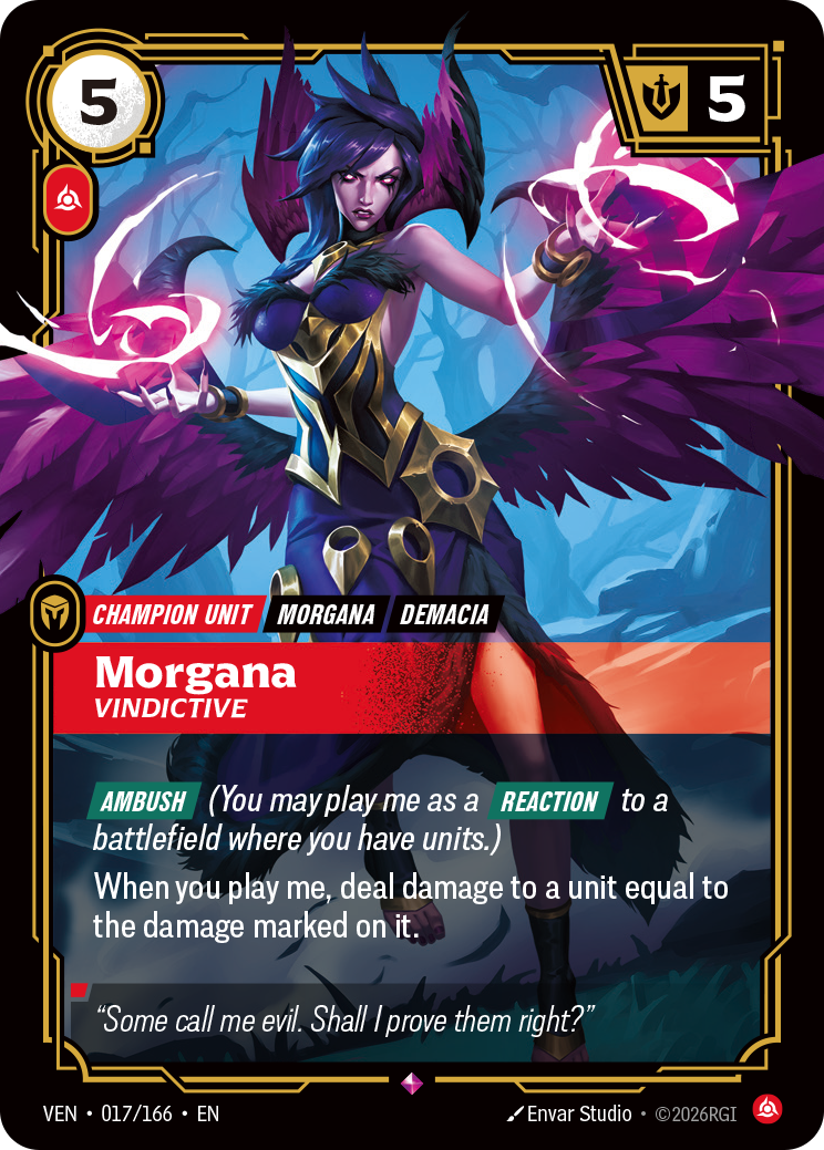 Morgana, Vindictive — Riftbound TCG card