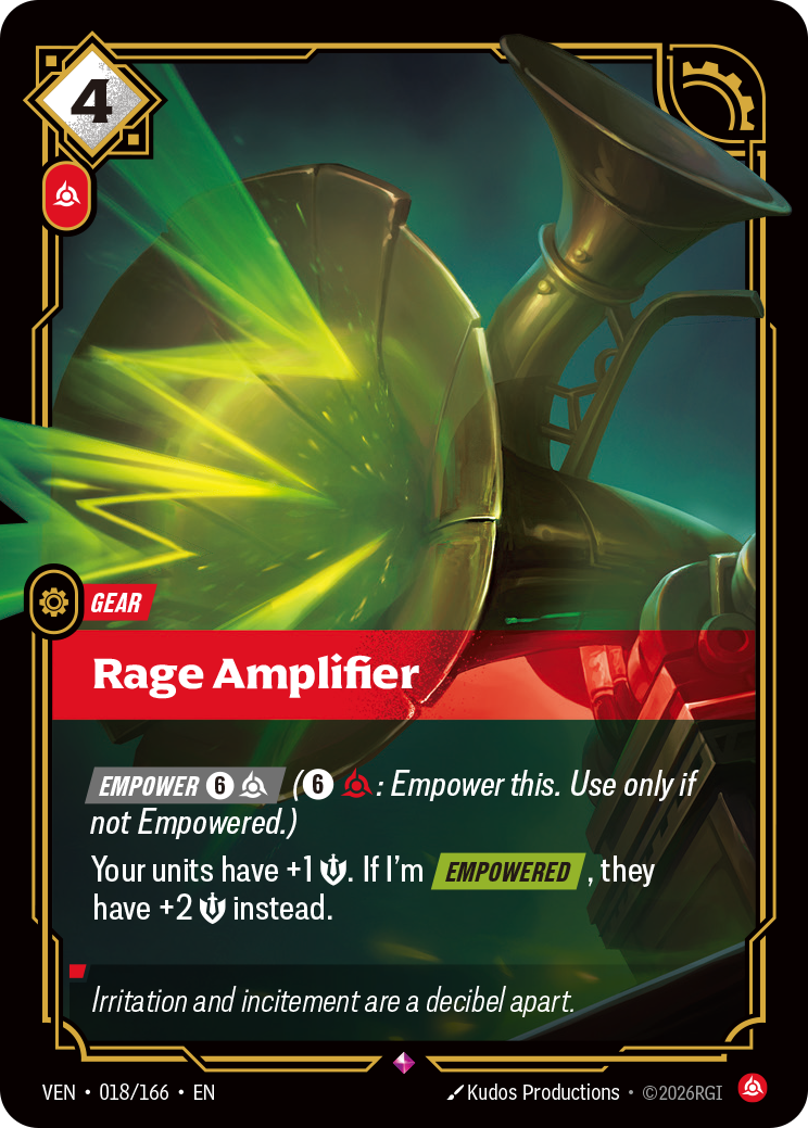 Rage Amplifier — Riftbound TCG card