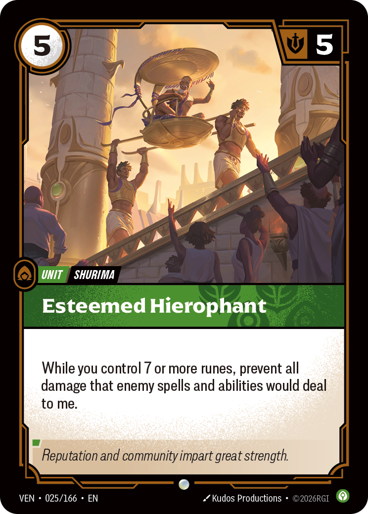 Esteemed Hierophant — Riftbound TCG card