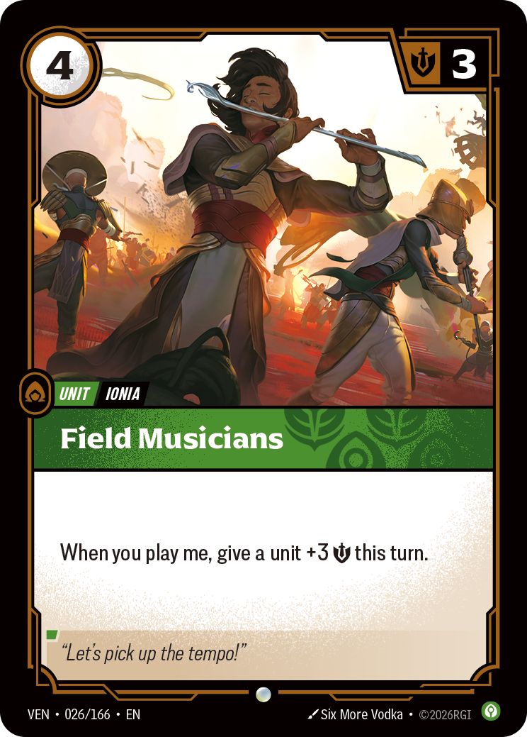 Field Musicians — Riftbound TCG card