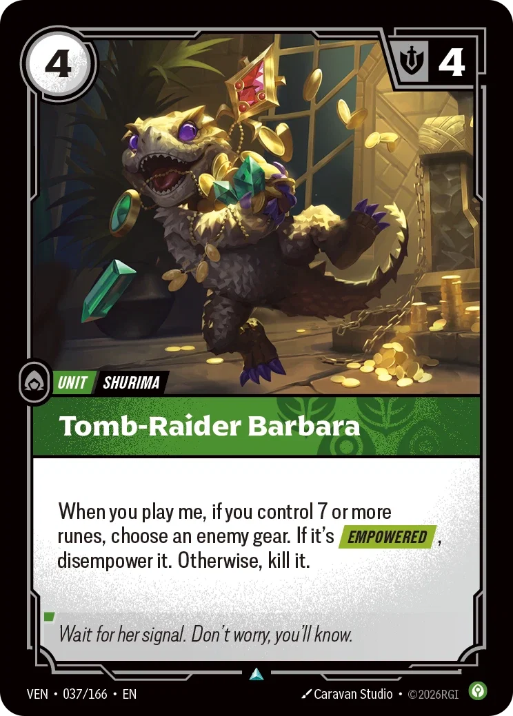 Tomb-Raider Barbara — Riftbound TCG card