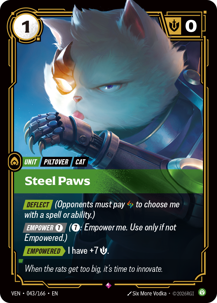 Steel Paws — Riftbound TCG card