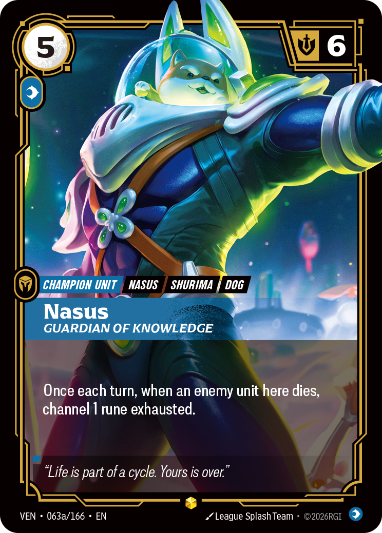 Nasus, Guardian of Knowledge — Riftbound TCG card