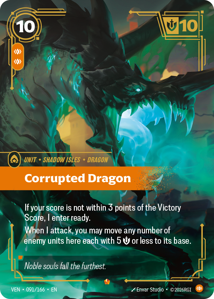 Corrupted Dragon — Riftbound TCG card