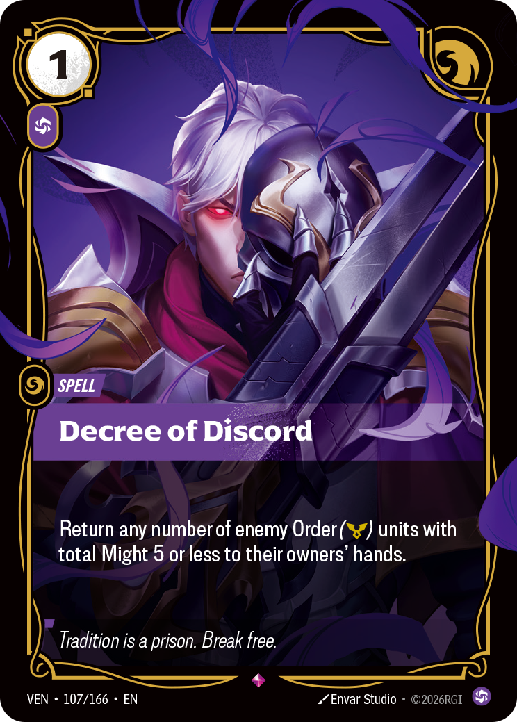 Decree of Discord — Riftbound TCG card