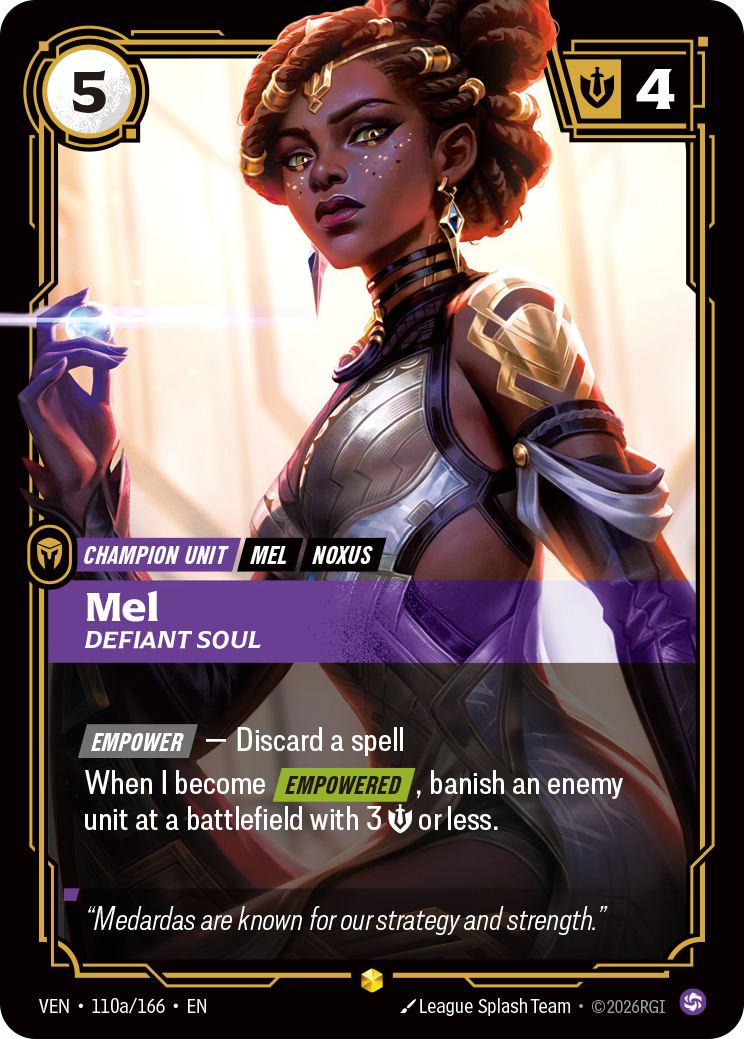 Mel, Defiant Soul — Riftbound TCG card