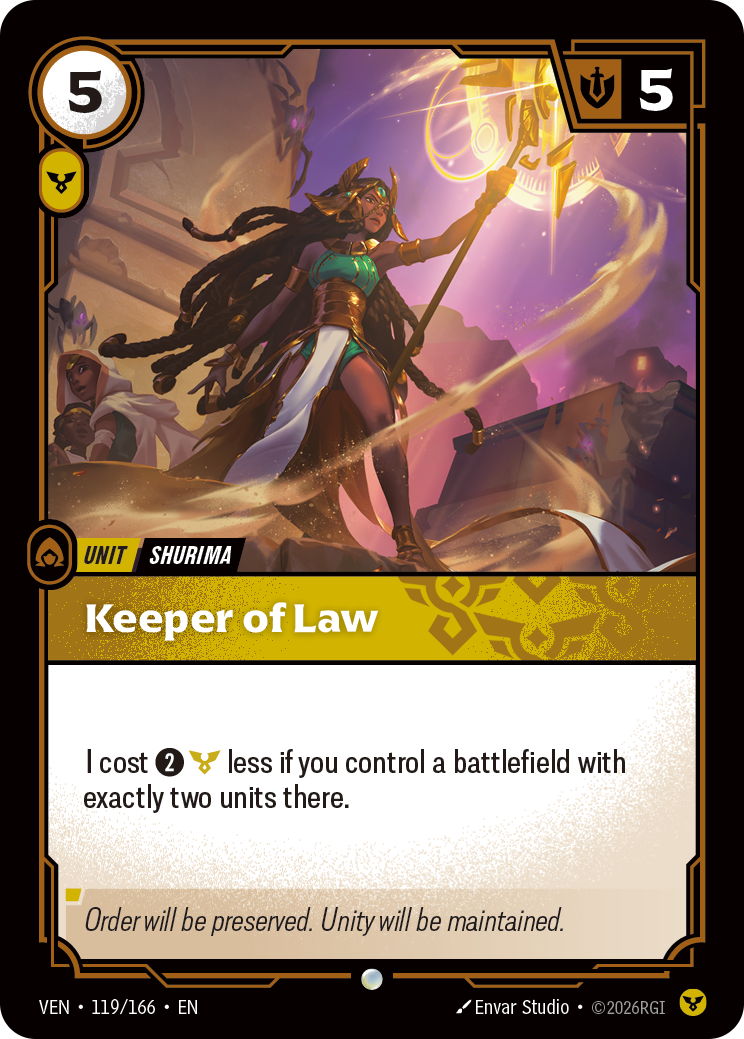 Keeper of Law — Riftbound TCG card