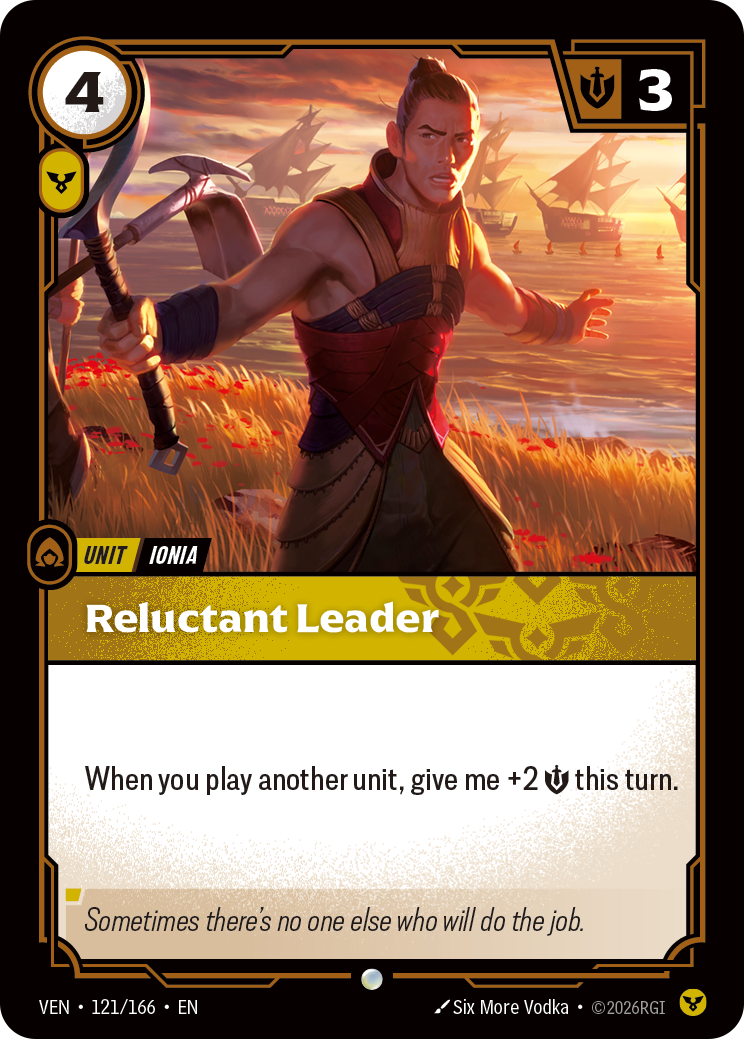 Reluctant Leader — Riftbound TCG card