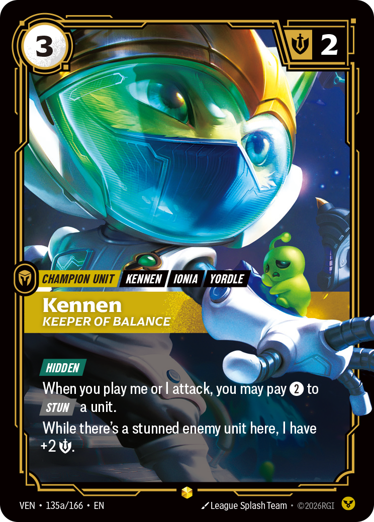 Kennen, Keeper of Balance — Riftbound TCG card