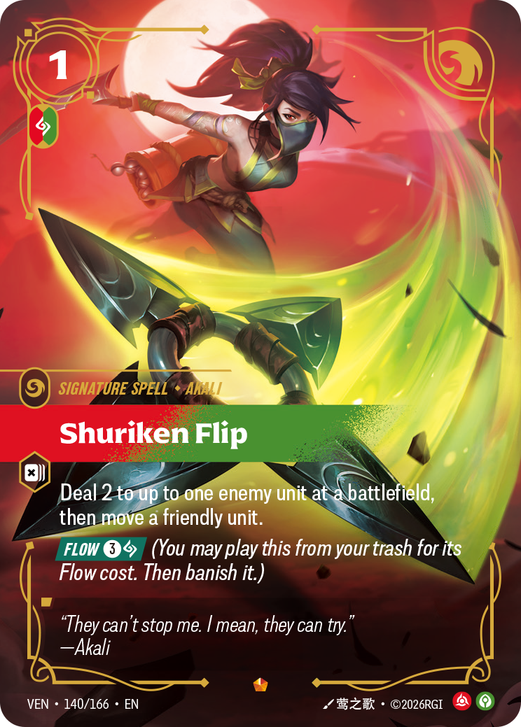 Shuriken Flip — Riftbound TCG card