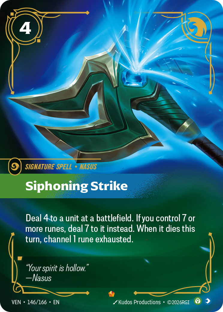 Siphoning Strike — Riftbound TCG card