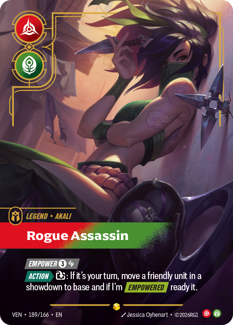 Akali, Rogue Assassin — Riftbound TCG card