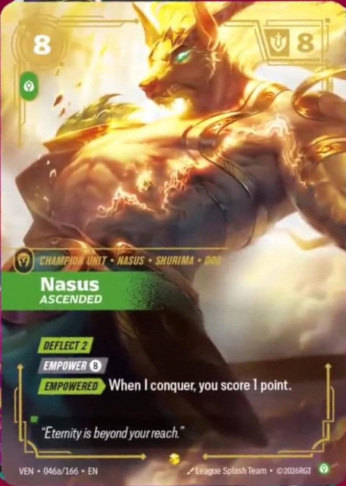Nasus, Ascended — Riftbound TCG card
