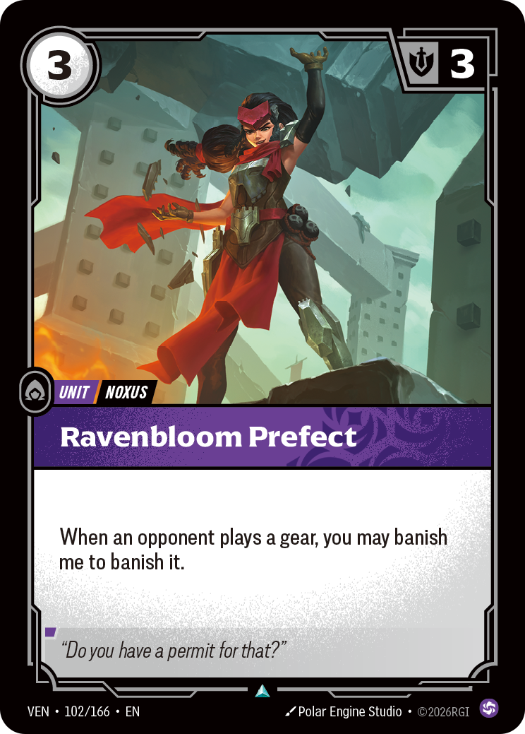 Ravenbloom Prefect — Riftbound TCG card