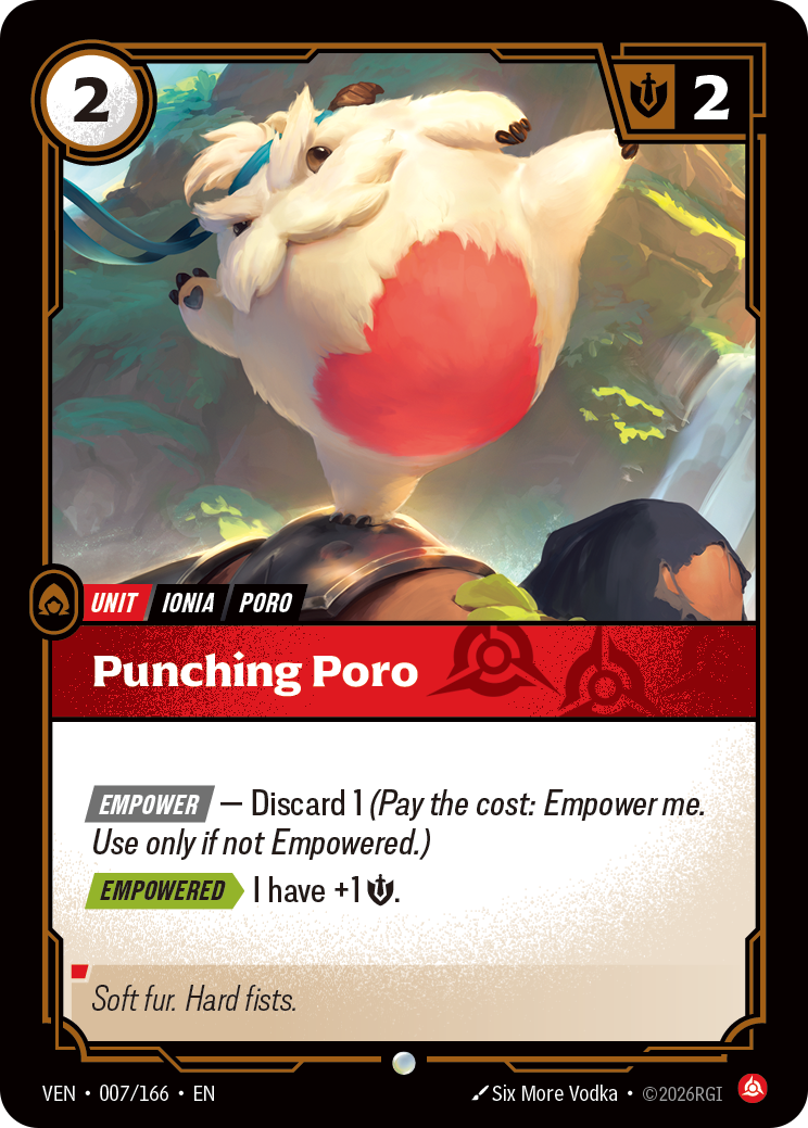Punching Poro — Riftbound TCG card