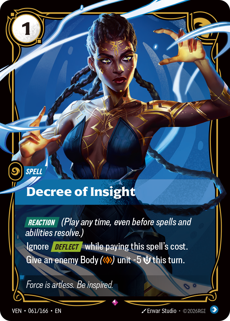 Decree of Insight — Riftbound TCG card