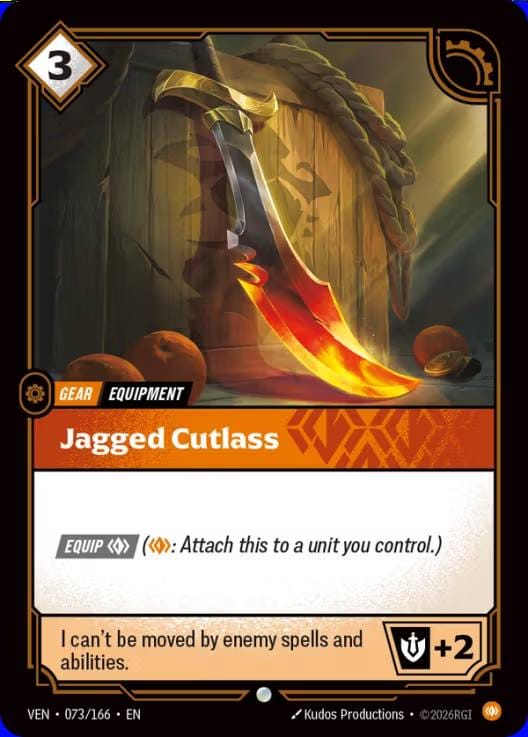 Jagged Cutlass — Riftbound TCG card