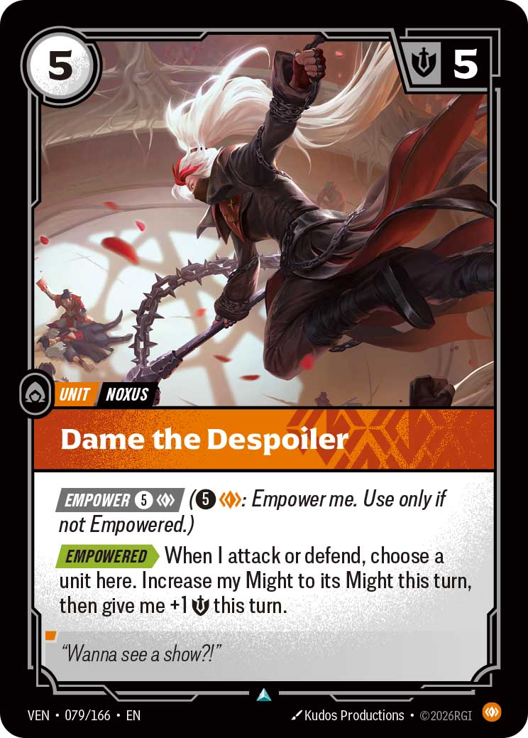 Dame the Despoiler — Riftbound TCG card