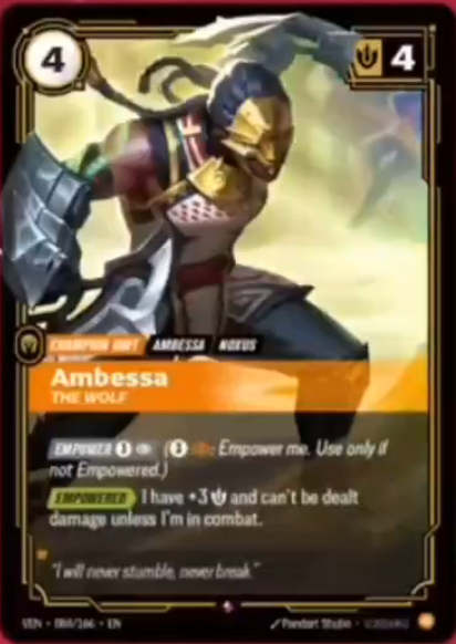 Ambessa, The Wolf — Riftbound TCG card