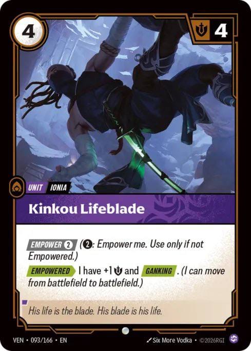 Kinkou Lifeblade — Riftbound TCG card