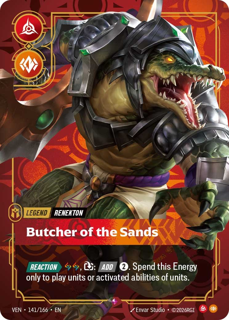 Renekton, Butcher of the Sands — Riftbound TCG card