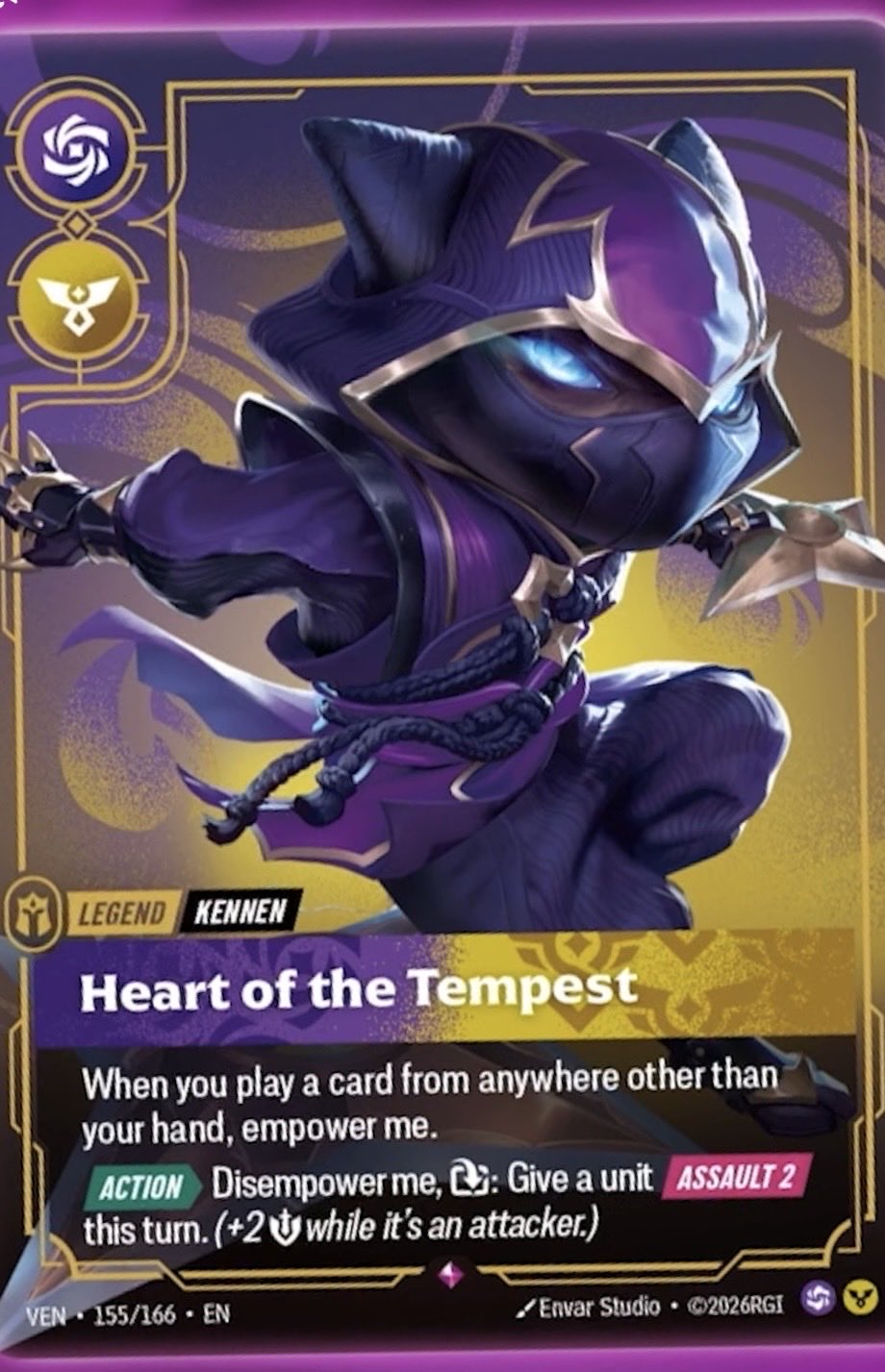 Kennen, Heart of the Tempest — Riftbound TCG card