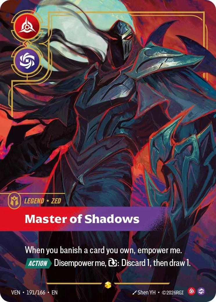 Zed, Master of Shadows — Riftbound TCG card